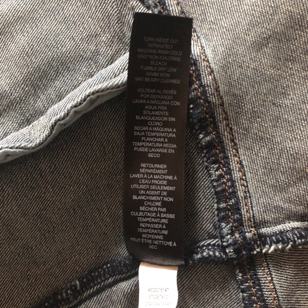 WHBM LONG SLEEVE NOVELTY DENIM JACKET - Picture 13 of 15